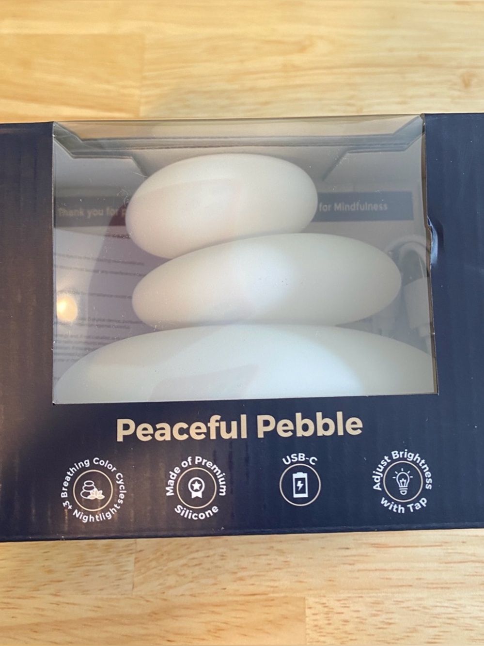 Mindsight Peaceful Pebble LED Night Light/